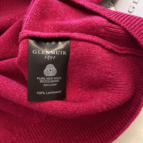Mens Glenmuir1891 100%wool V neck sweater - Picture 6 of 8